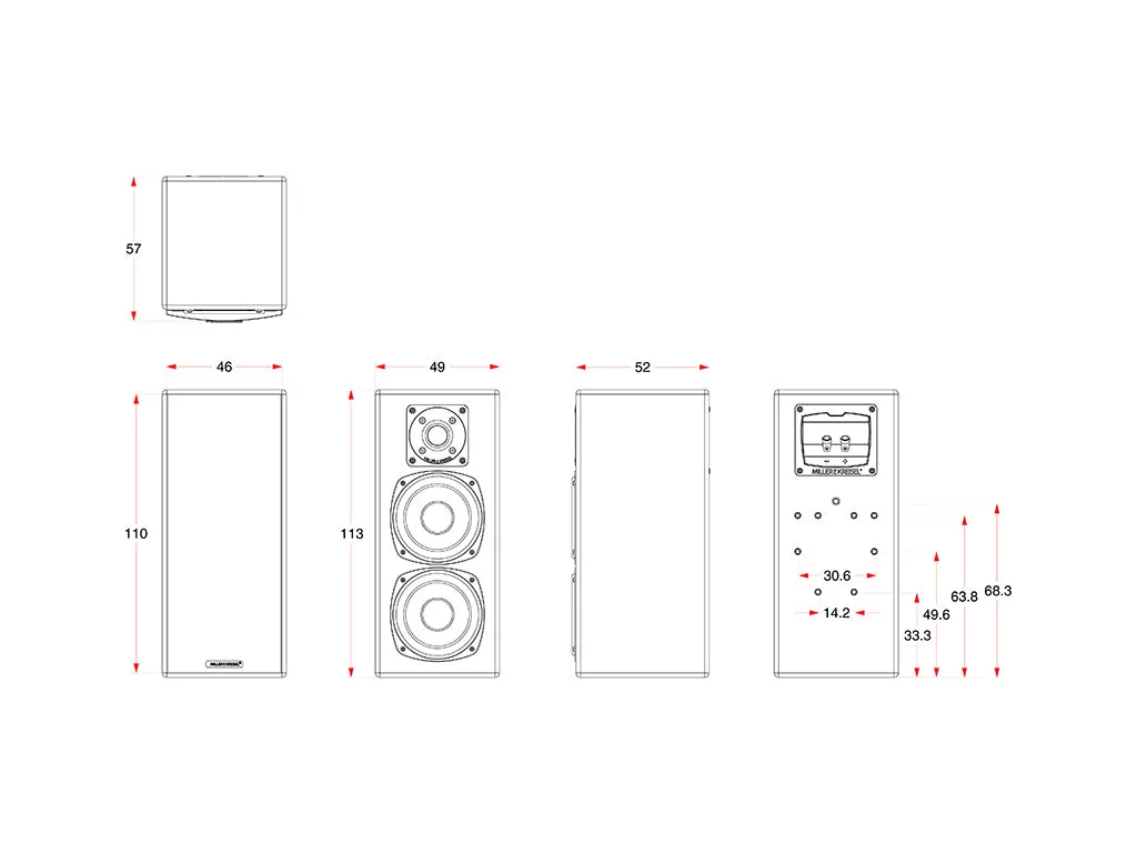 M&K LCR950 THX Speaker (Pair)