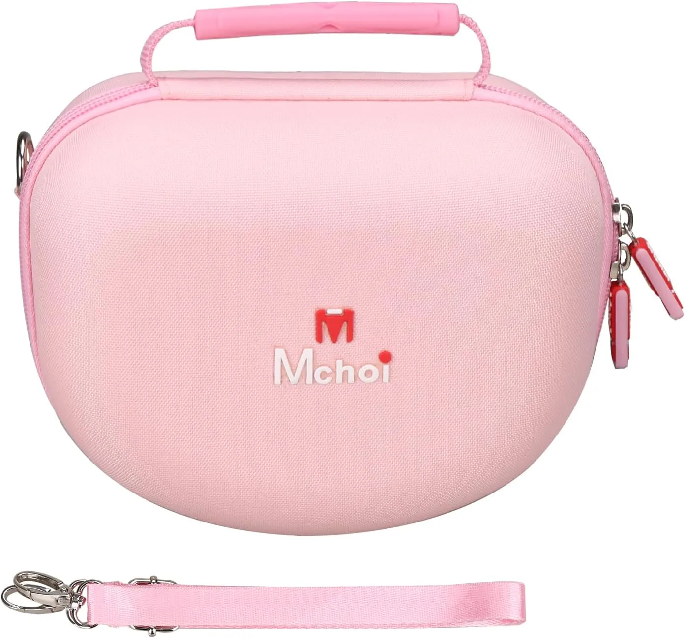 Mchoi Hard Case Suitable for Riwbox CT-7 Pink/for Jack CT-7S Cat Green 3.5mm/ for iClever IC-HS01 Bluetooth Wireless Over-Ear Headphones Headset for Kids Travel Protective Case, Pale Pink, Case Only