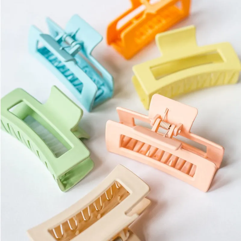 Medium Square Claw Clip (Matte Sunny Yellow)