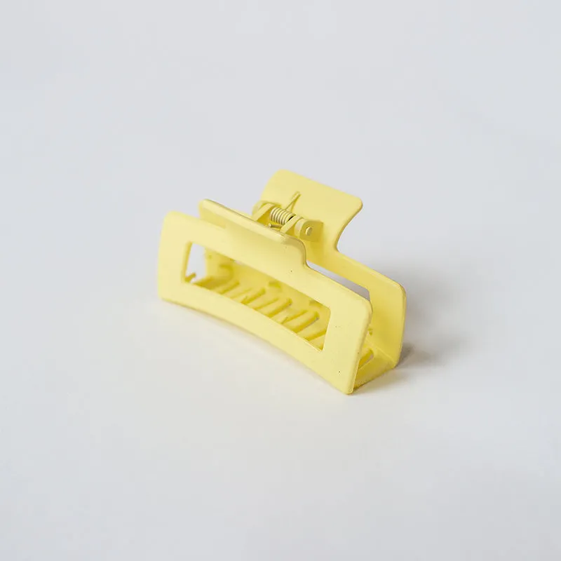 Medium Square Claw Clip (Matte Sunny Yellow)