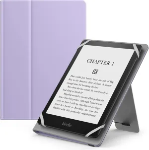 MoKo Universal Case for 6",6.8",7" eReaders Tablet, Lightweight PU Leather Case with Hand Strap and Kickstand for 6-7 Inch Kobo/Voyaga/Lenovo/Sony/Tolino E-Book Tablet, Taro Purple