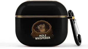 Mole Whisperer Slim Travel Carrying Headphone Case Compatible with AirPods Smart Hard Shell Cover