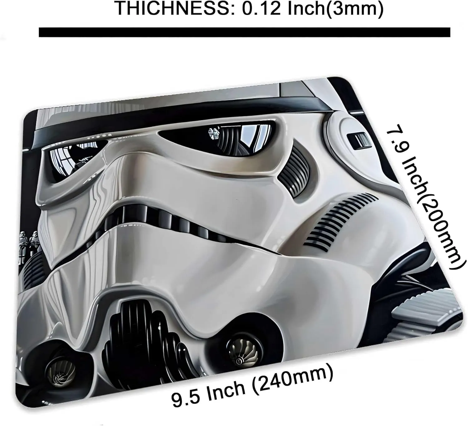 Mouse Pad with Soldier Designs, Awesome Desk Decor for Laptop, Wireless & Gaming Mice