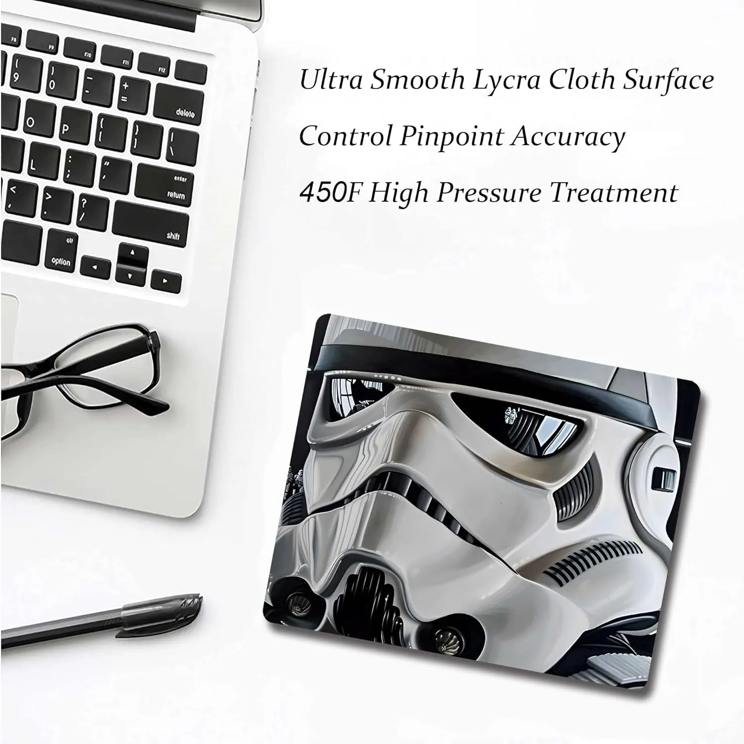 Mouse Pad with Soldier Designs, Awesome Desk Decor for Laptop, Wireless & Gaming Mice