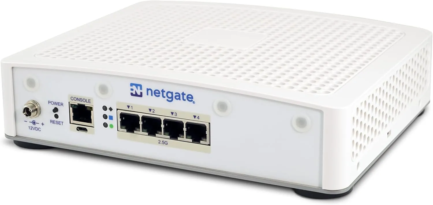 Netgate 4200 MAX pfSense  Security Gateway | Firewall, Router, VPN | Lifetime TAC Lite Support | 4x 2.5 GbE Ports | Protect your network with a fully featured, professional network security appliance.