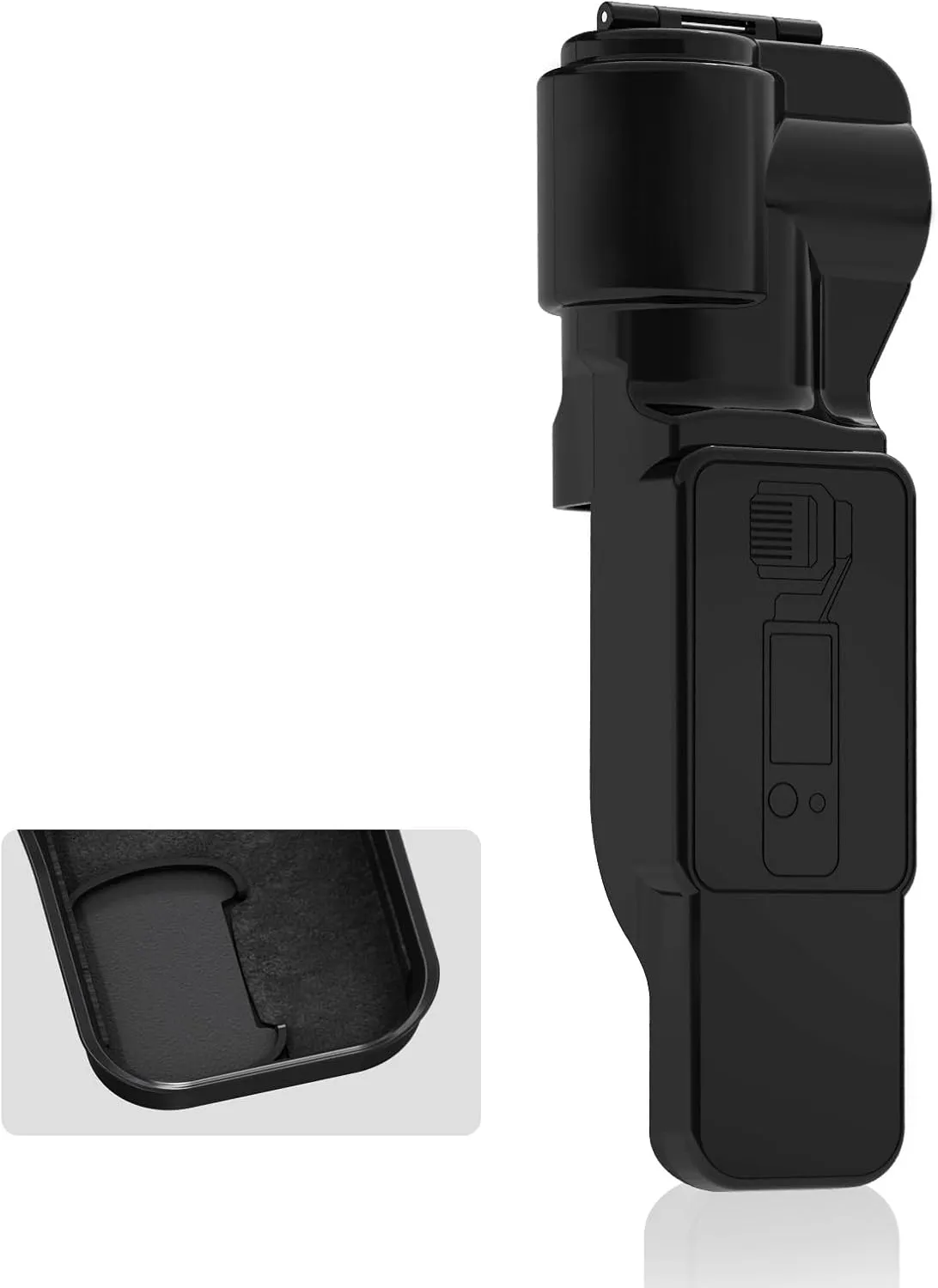 Pocket 3 Protective Cover Case, Gimbal Lens Cap Screen Protector for DJI Osmo Pocket 3 Creator Combo Accessories (Black)