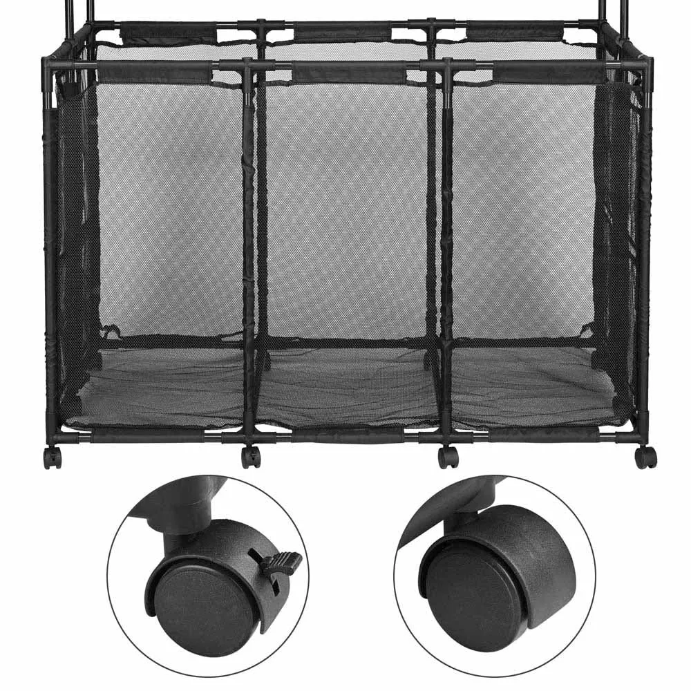 Pool Storage Bin Mesh Basket Nooddle Holder 50x30x61 Black