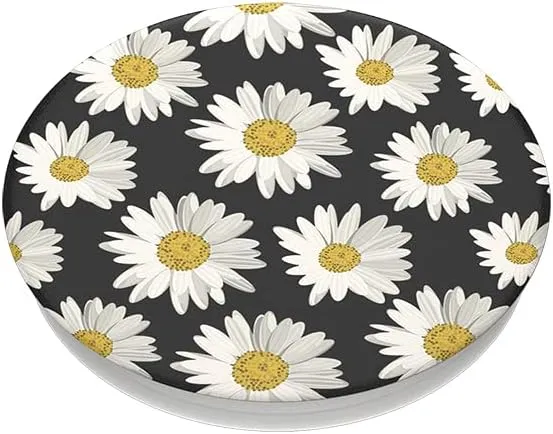 PopSockets PopGrip - [Not Swappable] Expanding Stand and Grip for Smartphones and Tablets - Daisies
