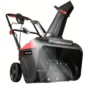Powerful Electric Snow Blower 15 Amp | 21-Inch Wide, LED, Maintenance-Free