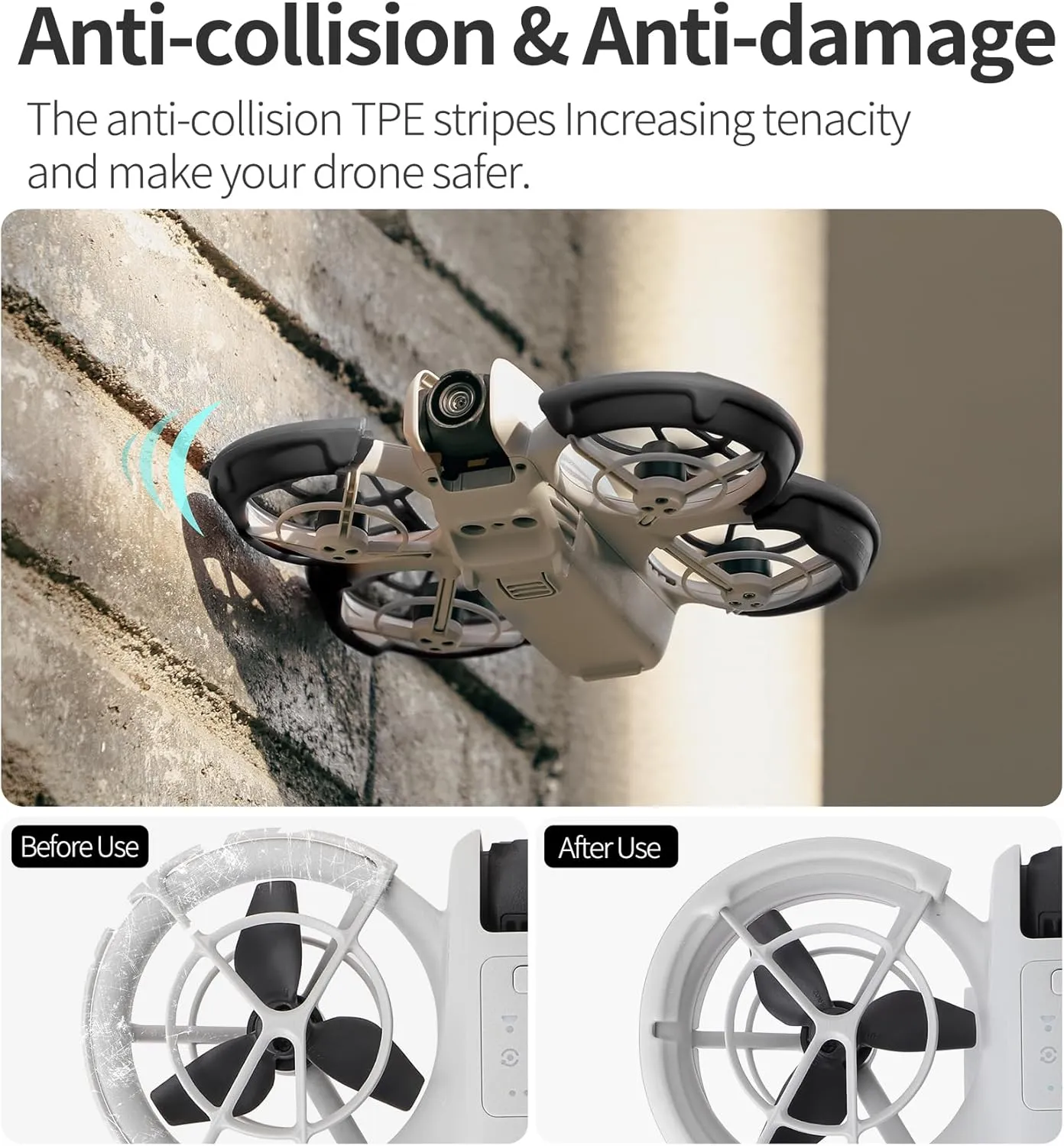 Propeller Guard Protector for DJI Neo, Anti-Collision Prop Bumper Protective Cover Ring Impact Protectors for DJI Neo Drone Accessories
