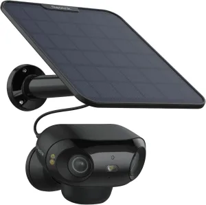 REOLINK Argus 4 Pro Black, 4K Dual-Lens 180 Solar Security Cameras Wireless Outdoor, 8MP ColorX Night Vision for Home Surveillance, 5G/2.4GHz WiFi, AI Detection, No Subscription, Home Hub Compatible