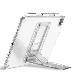 Ringke Outstanding Universal Tablet Stand Spring-Action Adjustable Slim Thin Kickstand Multi Angle Adhesive Holder for iPad, Android Tablets, E-Reader, and More - Clear Mist