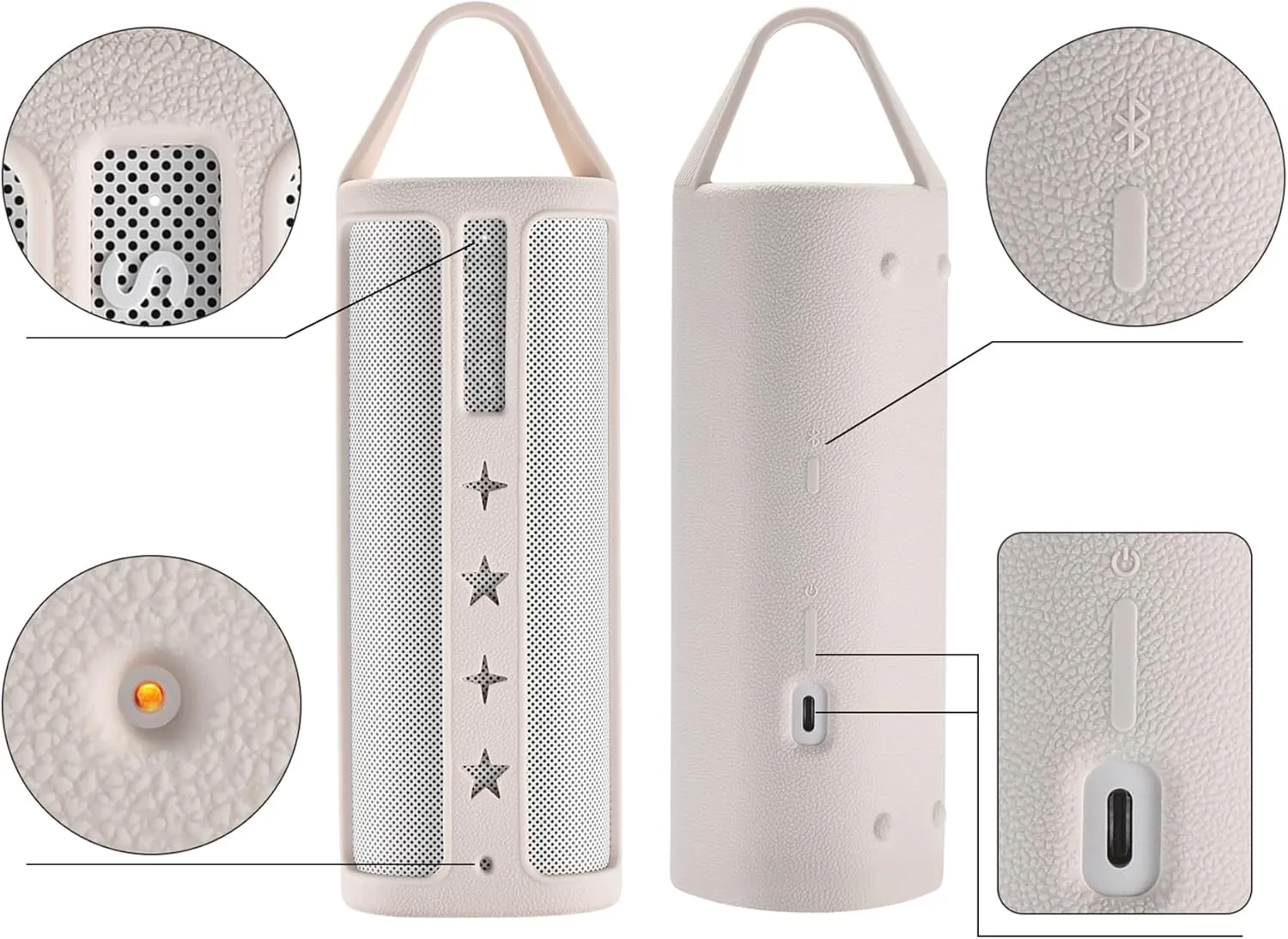 Silicone Cover Case Compatible with Sonos Roam 2 Portable Bluetooth Speaker, Waterproof Soft Skin Silicone Protective Case for Sonos Roam Bluetooth Speaker Accessories