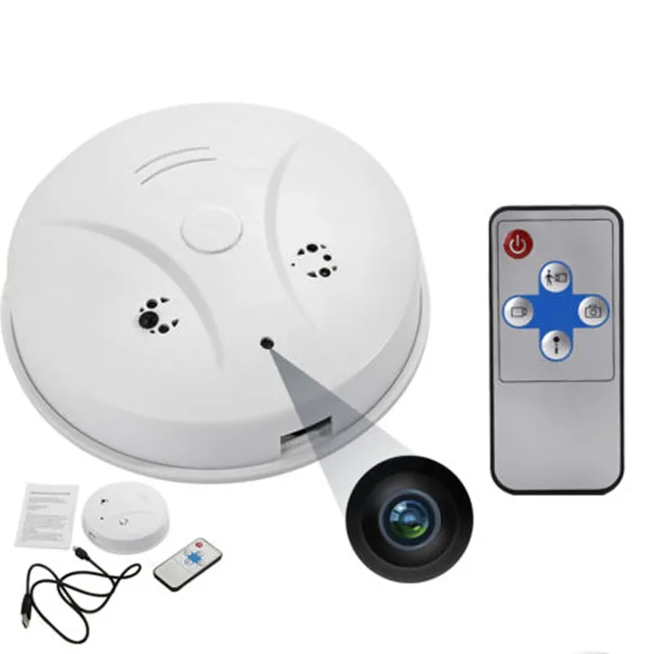 Smoke Detector Surveillance Security Camera with High Definition DVR Recorder and Remote Control