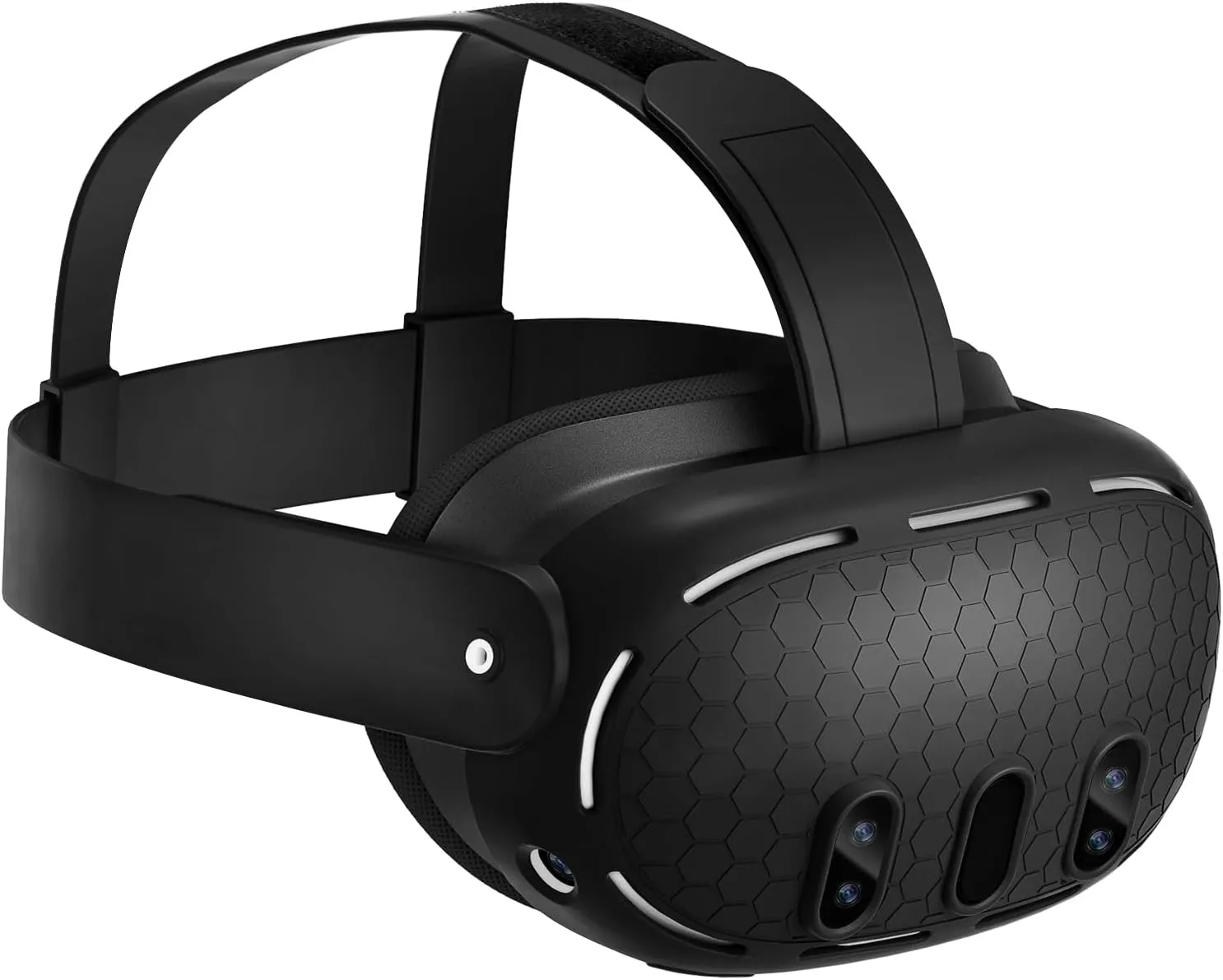 SUPERUS Silicone Head Strap & Protector Cover for Meta/Oculus Quest 3 Accessories - Latest All-in-One Design, Adjustable Lightweight Elite Strap Replacement Compatible with Meta/Oculus Quest 3