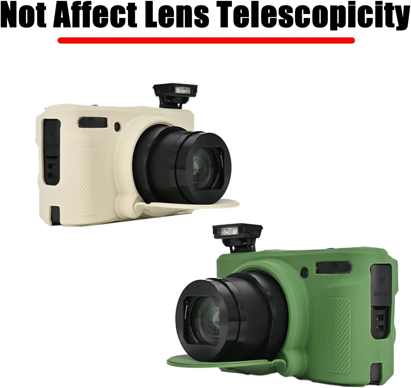SX740 Silicone Camera Case Rubber Cover for Canon PowerShot SX740 SX730 HS Cameras Accessories Body Skin with Hand Neck Strap Lanyard