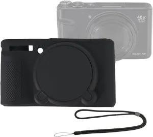 SX740 Silicone Camera Case Rubber Cover for Canon PowerShot SX740 SX730 HS Cameras Accessories Body Skin with Hand Neck Strap Lanyard