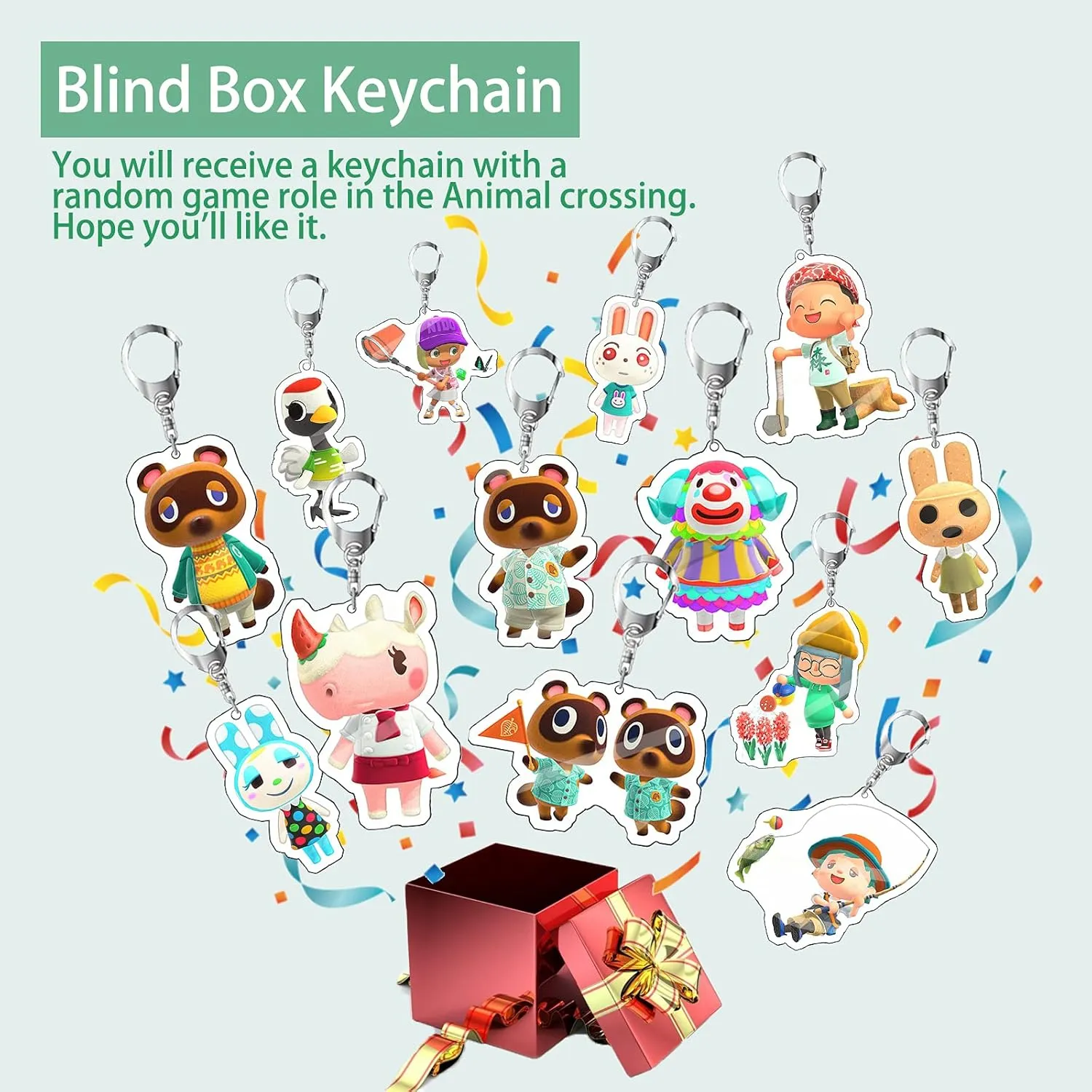 TIKOdirect Carrying Case for Switch, Cute Portable Travel Bag Accessories with Protective Cover, Screen Protectors, Stand, Game Card Holder and Thumb Grip caps[Keychain Gift], Animal Crossing