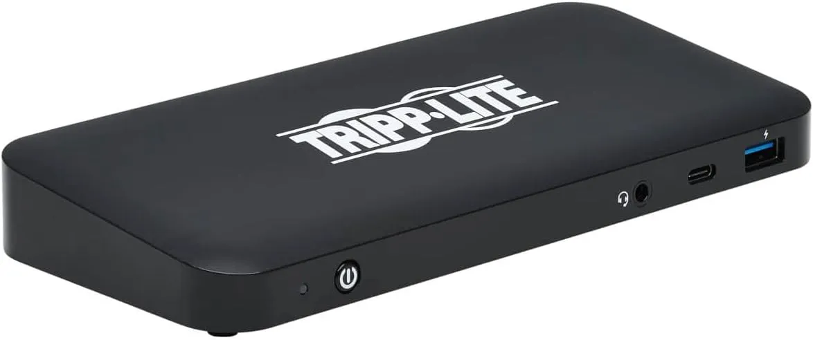 Tripp Lite Triple Monitor USB-C Dock Universal Laptop Docking Station Hub, HD 4K @ 60Hz HDMI & 2X DisplayPort, Windows & Mac Compatible, USB-C & 3X USB 3.2 Ports, 3-Year Warranty (U442-DOCK8-B)