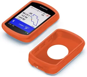 Voikoli Case Compatible with Garmin Edge 840/540,Soft Silicone Protective Cover Case Outdoor Handheld GPS Accessories (Orange)