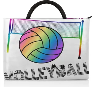 Watercolour Volleyball Laptop Sleeve with Handle Waterproof Computer Carrying Case
