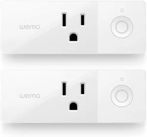 Wemo 43K-720-0224R Mini Smart Plug Compatible with Alexa, Google Assistant & Apple HomeKit(F7C063-CC), 2-Pack