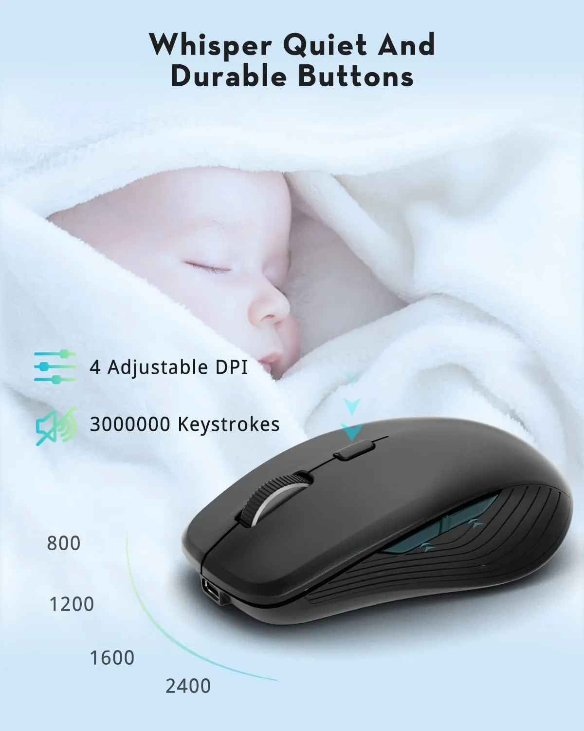 Wireless Keyboard and Mouse Combo, Samsers Ultra Slim Rechargeable Dual-Mode (Bluetooth 5.0x2  2.4G) Silent Keyboard and Mouse Set, Multi-Device Full-Size Compact Design for MacOS/iOS/Android/Windows