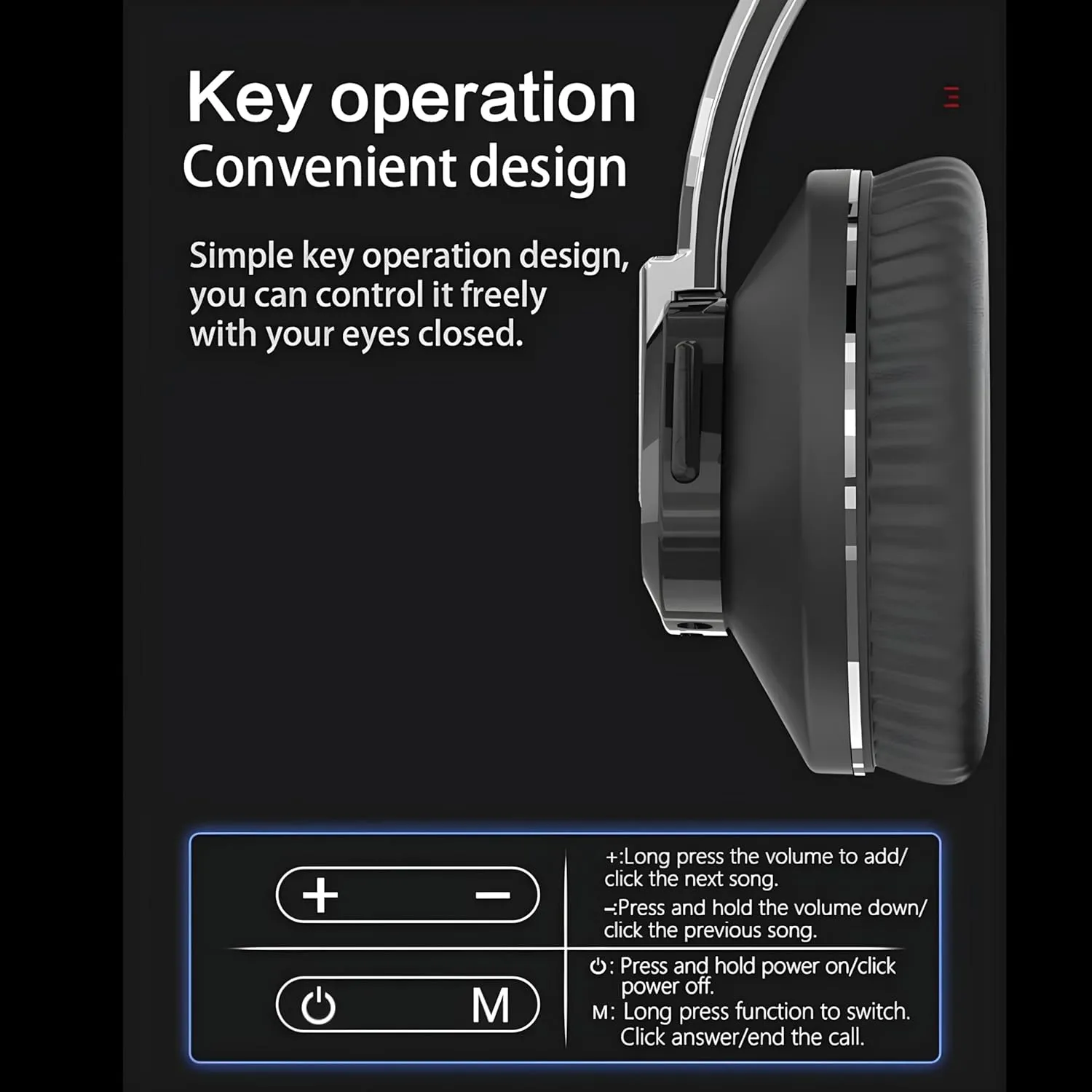 Wireless Over-Ear Headphones for Women & Girls - ANC, Chrome Finish, IPX-4, 24H Playtime: Perfect for Exercise, School, & Commute (Black Chrome)