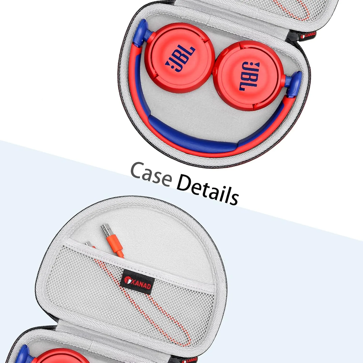 XANAD EVA Hard Case for JBL JR300BT / Jr310BT or Sony MDR-ZX110 / MDRZX110NC / MDR-ZX310AP Wireless On-Ear Headphones