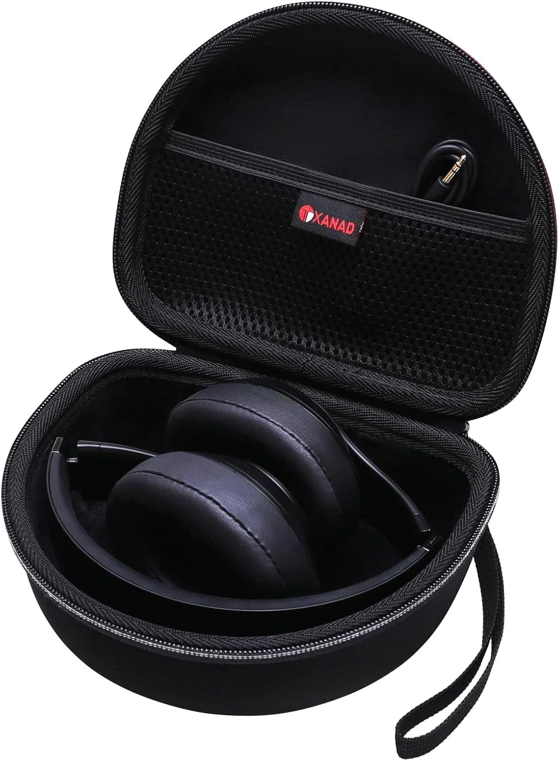 XANAD Hard case for Beats Solo 4 / Beats Studio Pro/Beats Studio 3 / Beats Solo 3 / Beats Solo 2 and for TOZO HT2 On-Ear Bluetooth Headphones(Outer Black Inner Black)