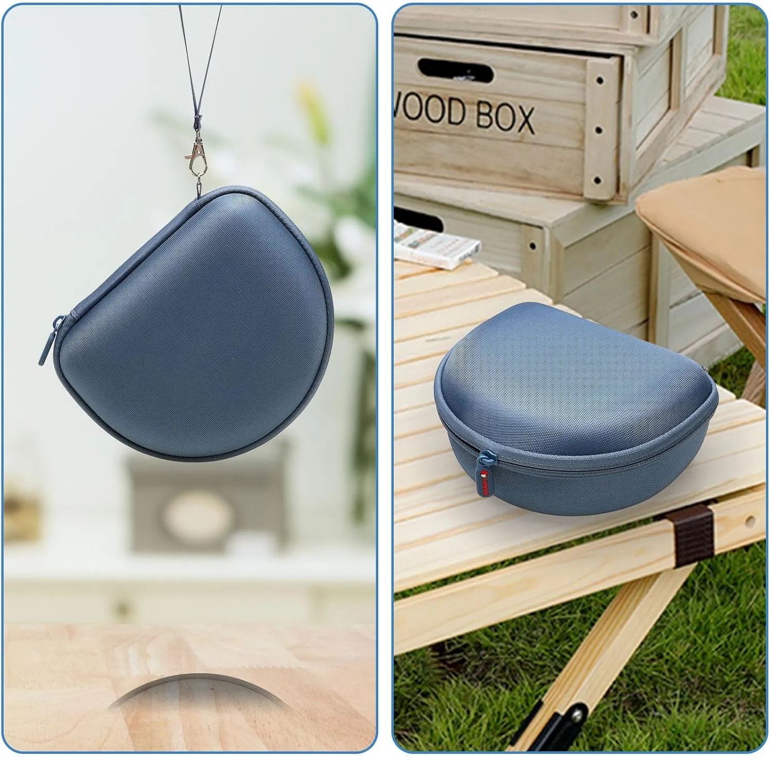 XANAD Hard case for Beats Solo 4 / Beats Studio Pro/Beats Studio 3 / Beats Solo 3 / Beats Solo 2 and for TOZO HT2 On-Ear Bluetooth HeadphonesOuter Blue Inner Blue
